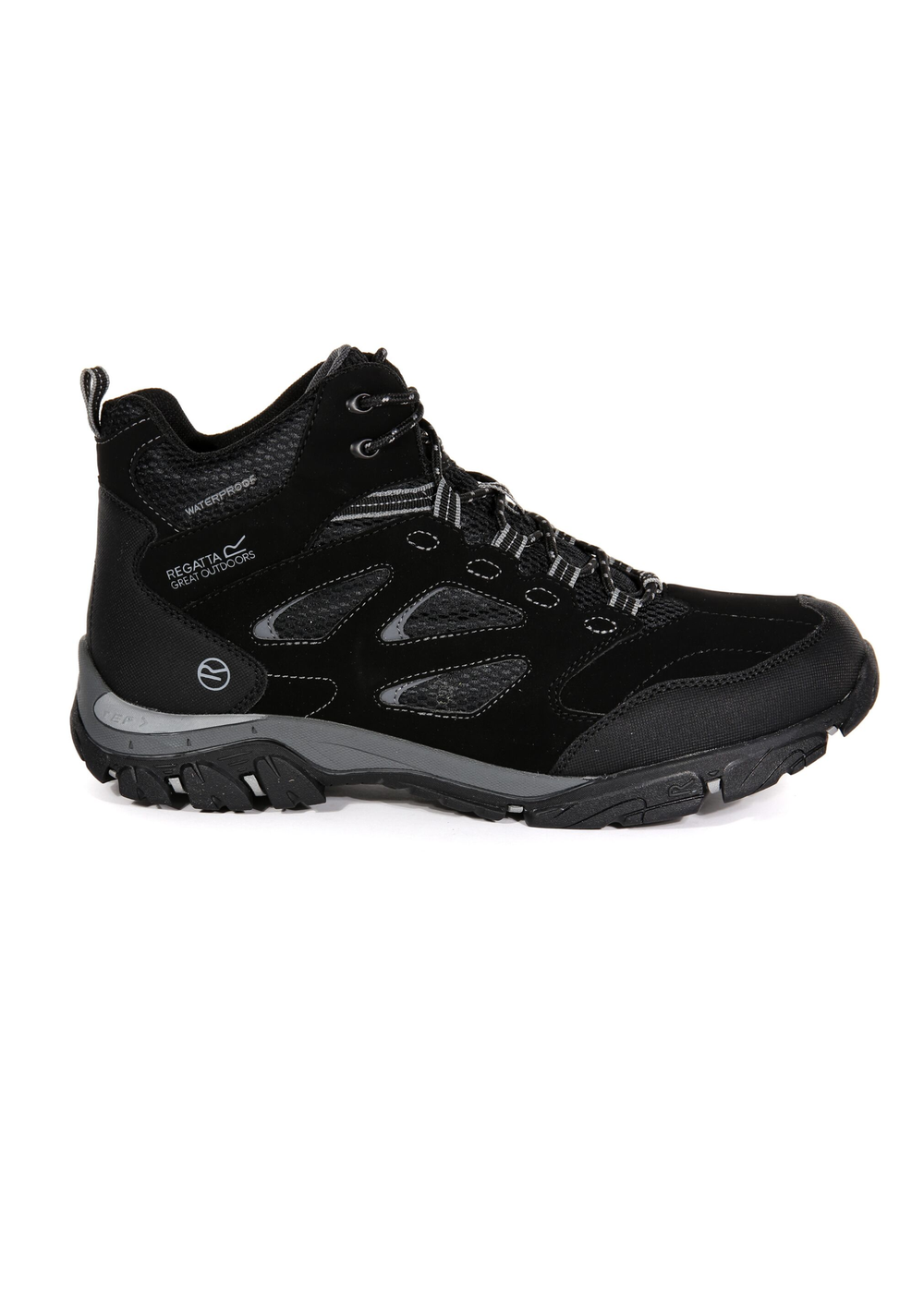 Regatta Black Granite Holcombe Waterproof Mid Walking Boots - 7 Image 1