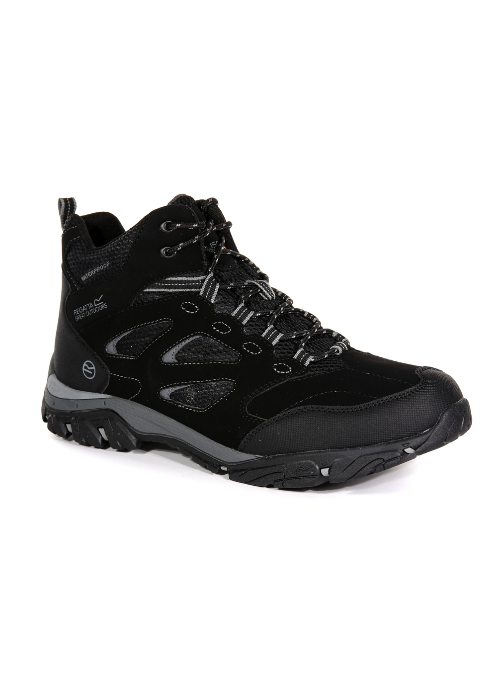 Regatta Black Granite Holcombe Waterproof Mid Walking Boots - 7 Image 3