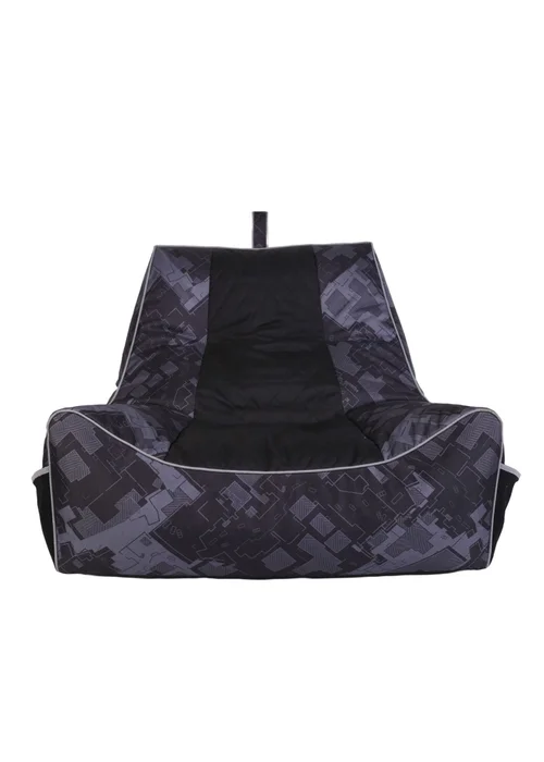 Kaikoo Black/Grey Relaxer Gaming Chair with Quilting - One Size Image 1