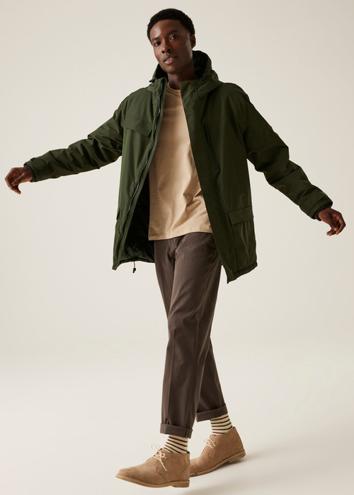 Regatta Dark Khaki Penbreck II Waterproof Jacket - S Image 4