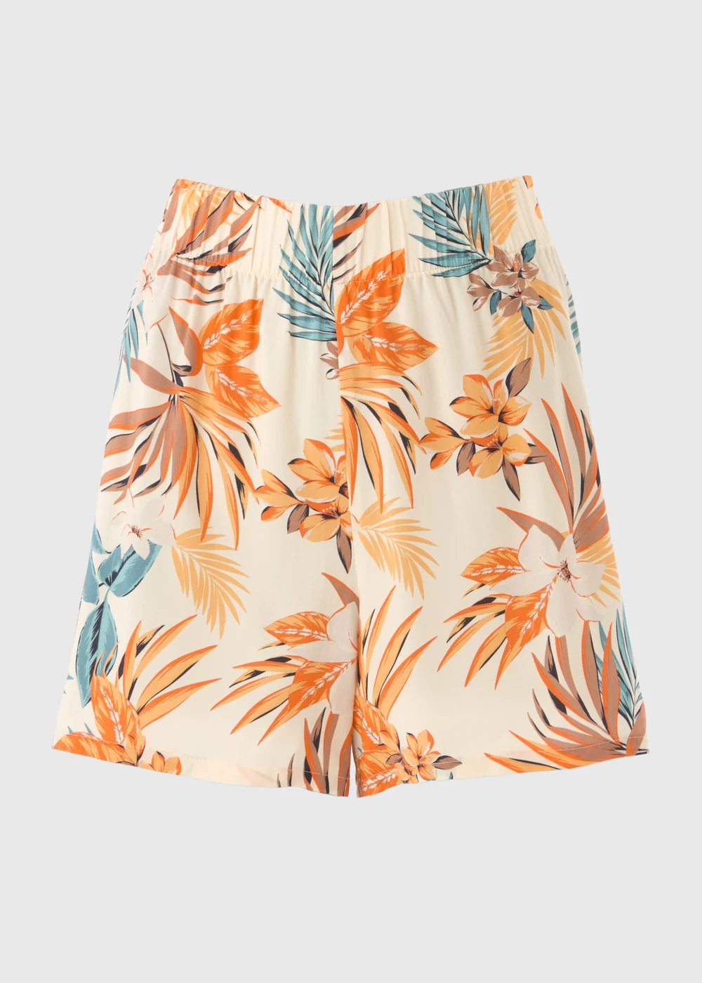 Multicolour Tropical Viscose Shorts - 8 Image 2