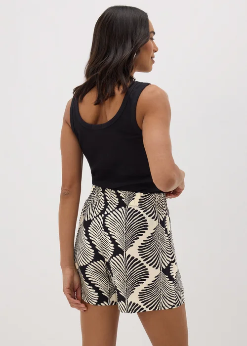 Black Monochrome Shell Shorts - 8 Image 2