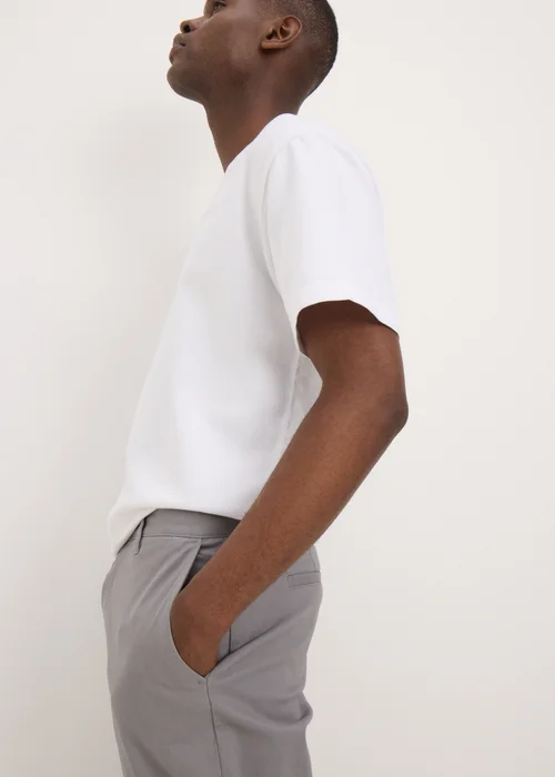 Grey Slim Fit Chinos - 30 Waist Regular Image 3