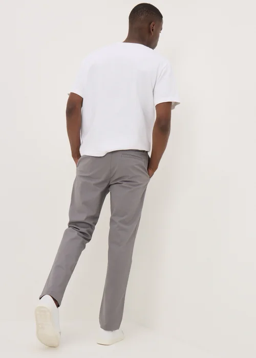 Grey Slim Fit Chinos - 30 Waist Regular Image 2