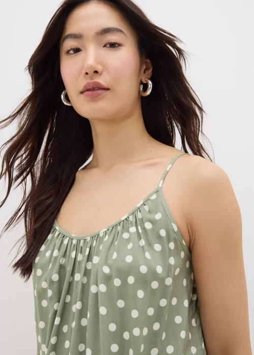 Sage Green Spot Cami Top - 8 Image 3