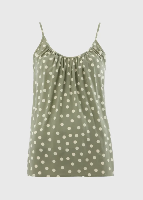 Sage Green Spot Cami Top - 8 Image 4