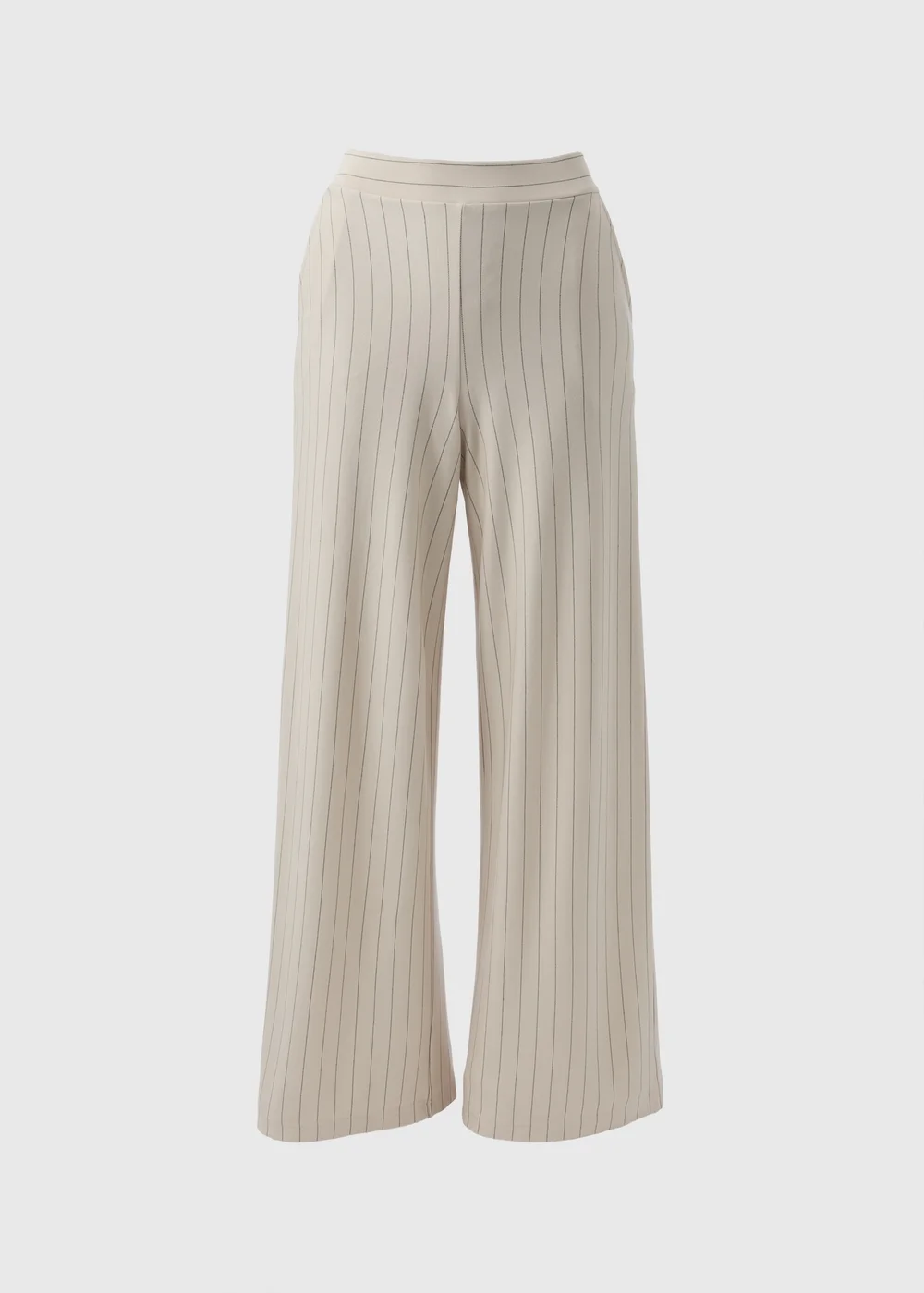 Et Vous Stone Pinstripe Wide Leg Trousers - 8 Image 4