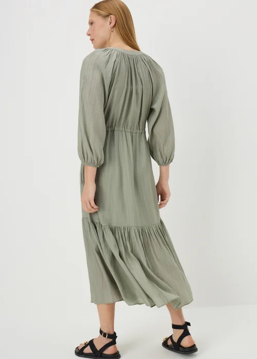 Sage Green Raglan Shirt Midi Dress - 8 Image 2