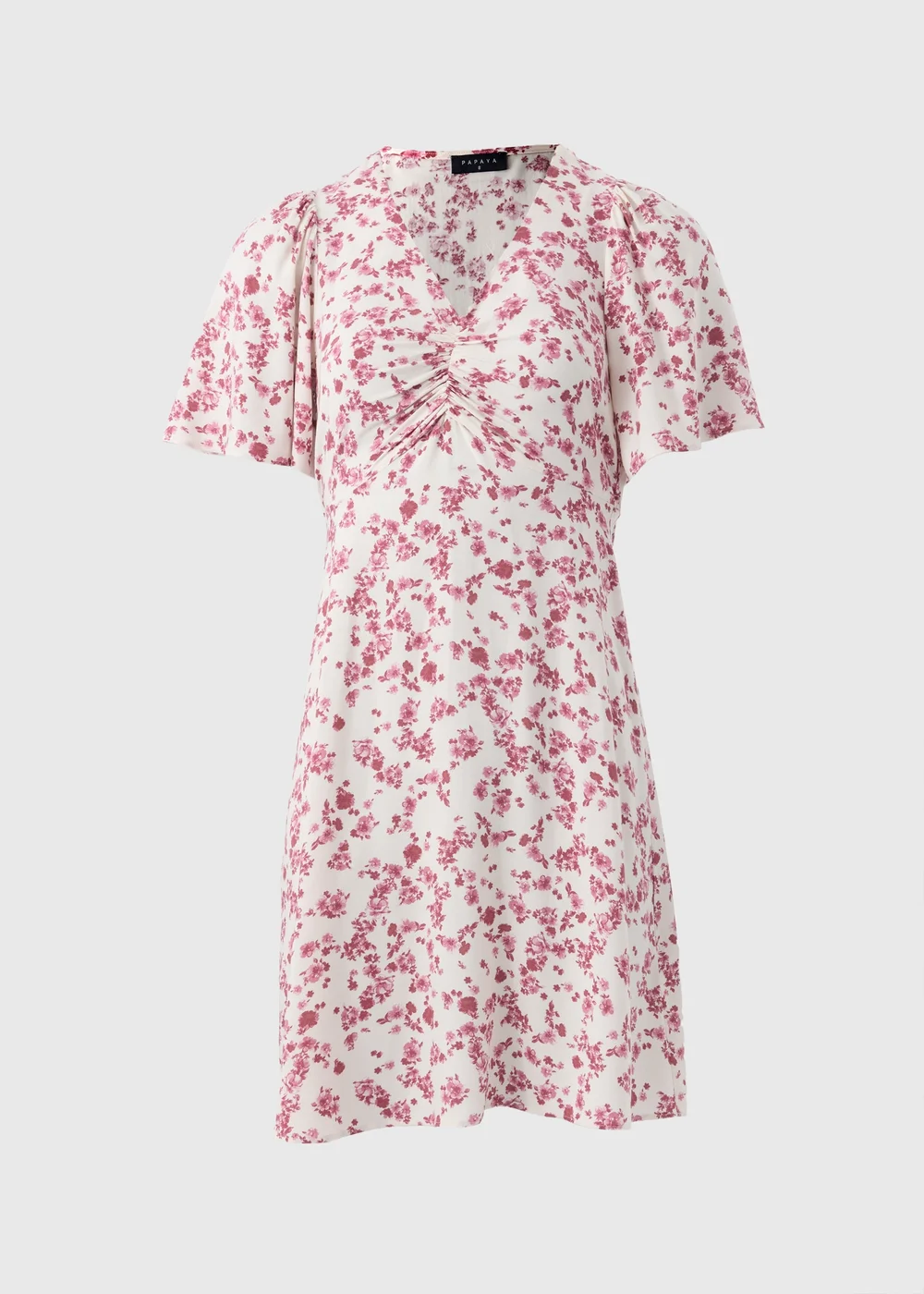 Pink Ditsy Floral Mini Tea Dress - 8 Image 4
