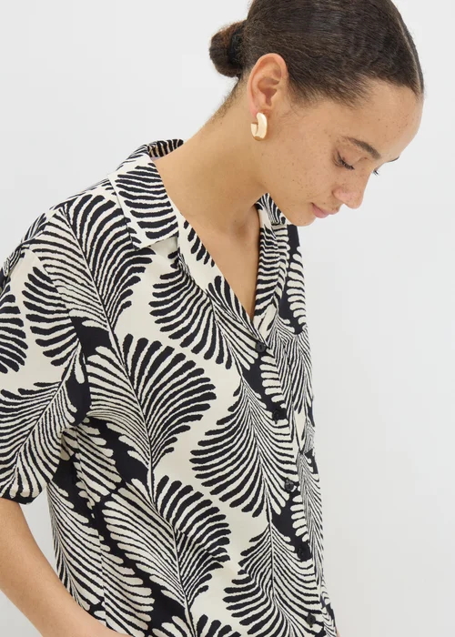 Black Monochrome Shell Shirt - 8 Image 1