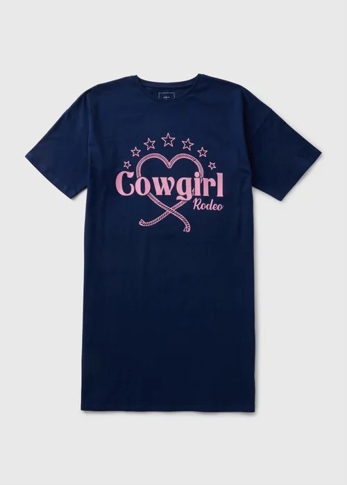 Navy Cowgirl Rodeo Nightie - Extra small Image 3