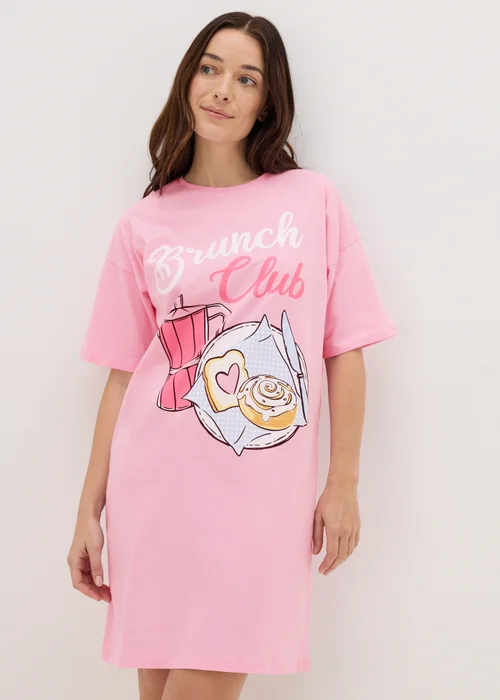 Pink Brunch Club Nightie - Extra small Image 1