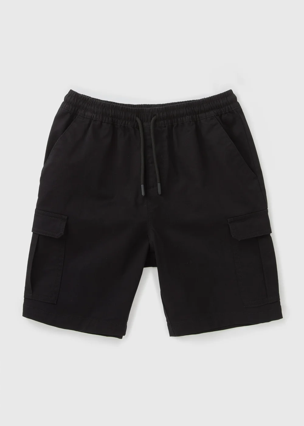 Boys Black Cargo Shorts (7-15yrs) - 7 Yrs Image 1