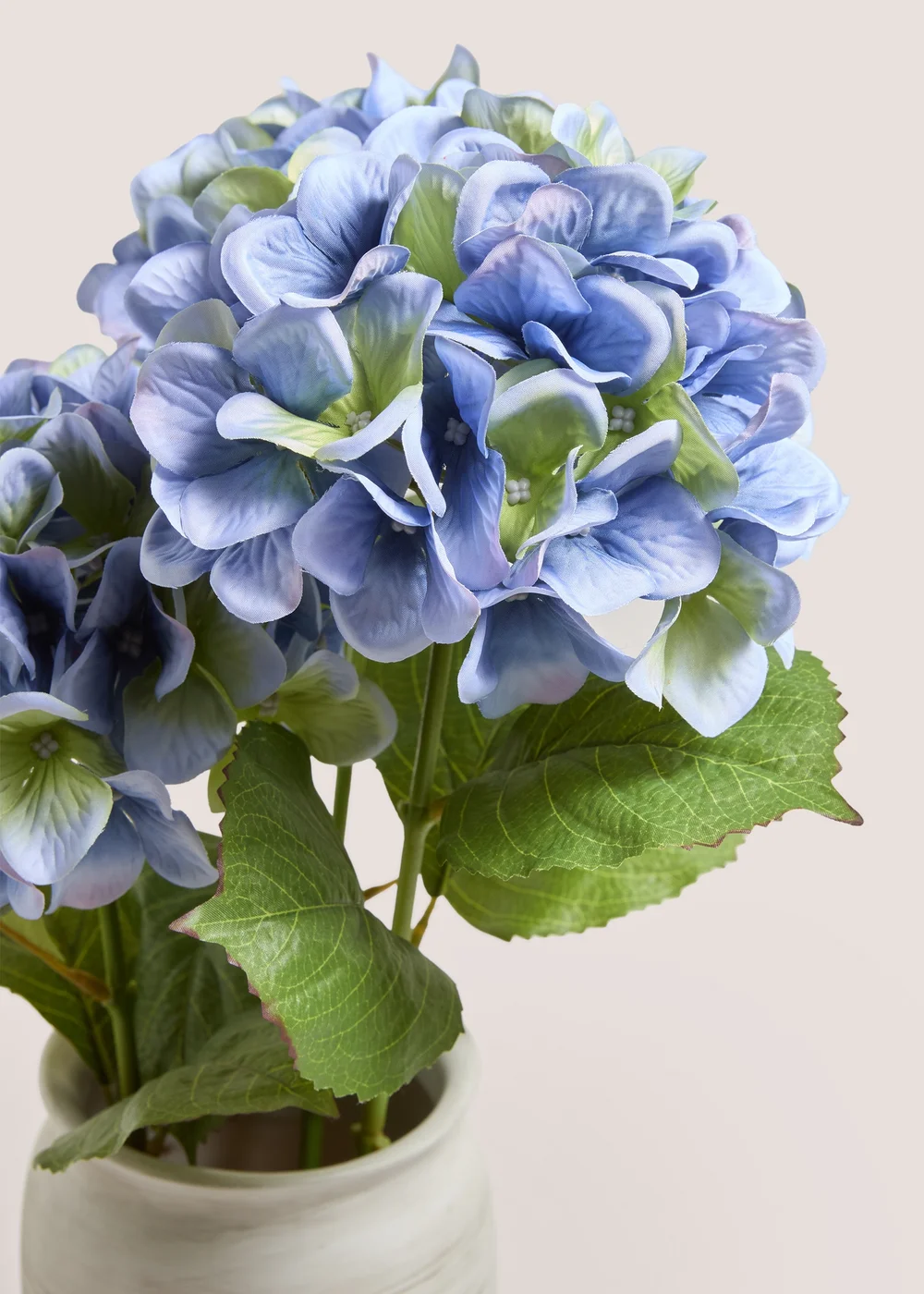 Blue Faux Hydrangea In Vase Image 2