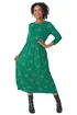 Roman Green Petite Floral Print Stretch Midi Dress - 6 Image 1
