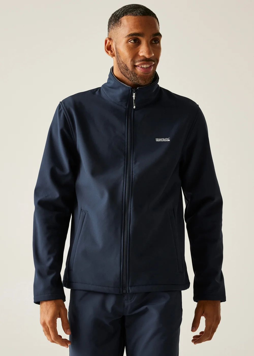 Regatta Navy Cera V Water Repellent Softshell Jacket - S Image 1