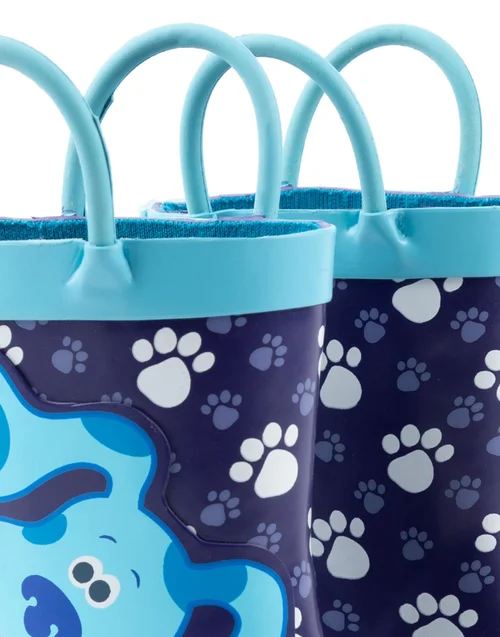 Blue's Clues & You! Boys Blue Let's Play Print Wellies (4 - 10 Younger) - Size 4 Infants Image 4
