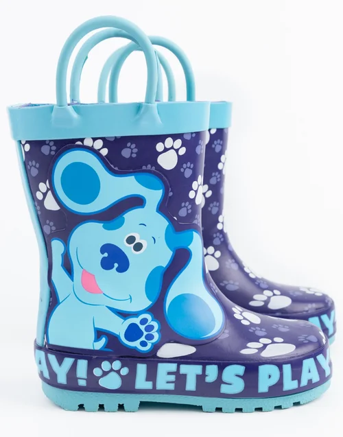 Blue's Clues & You! Boys Blue Let's Play Print Wellies (4 - 10 Younger) - Size 4 Infants Image 3