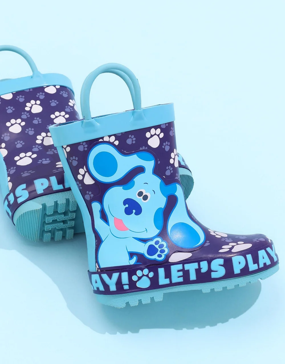 Blue's Clues & You! Boys Blue Let's Play Print Wellies (4 - 10 Younger) - Size 4 Infants Image 2