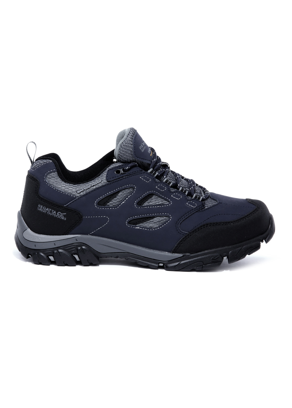 Regatta Navy Granite Holcombe Waterproof Low Walking Shoes - 7 Image 1