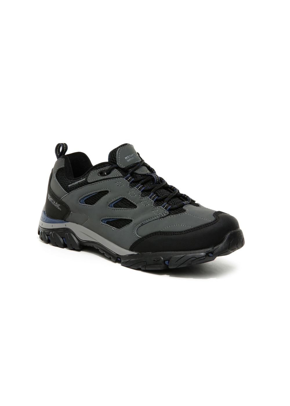 Regatta Granite Dark Denim Holcombe Waterproof Low Walking Shoes - 7 Image 4