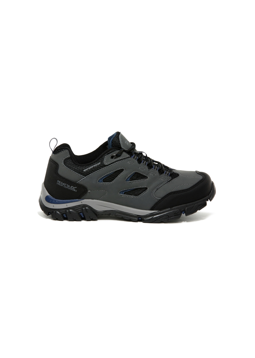 Regatta Granite Dark Denim Holcombe Waterproof Low Walking Shoes - 7 Image 1