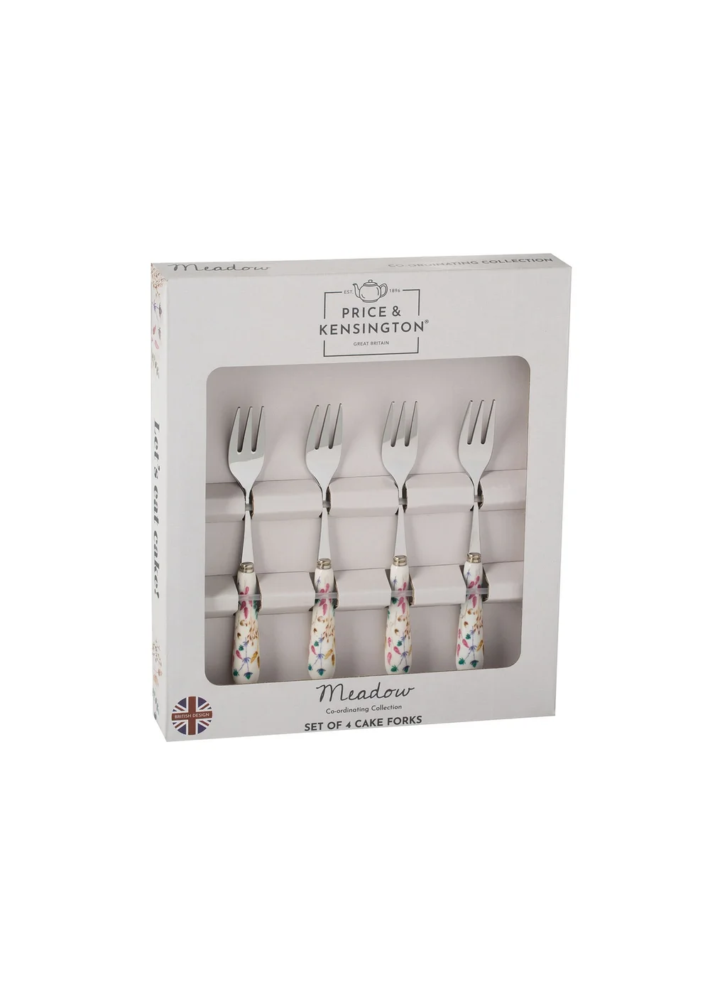 Price & Kensington Meadow set of 4 Cake Forks - One Size Image 3