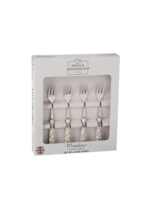 Price & Kensington Meadow set of 4 Cake Forks - One Size Image 3