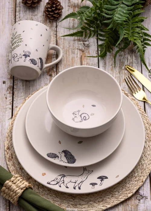 Price & Kensington Woodland Dinner Plates x4 (26.5cm) - One Size Image 3