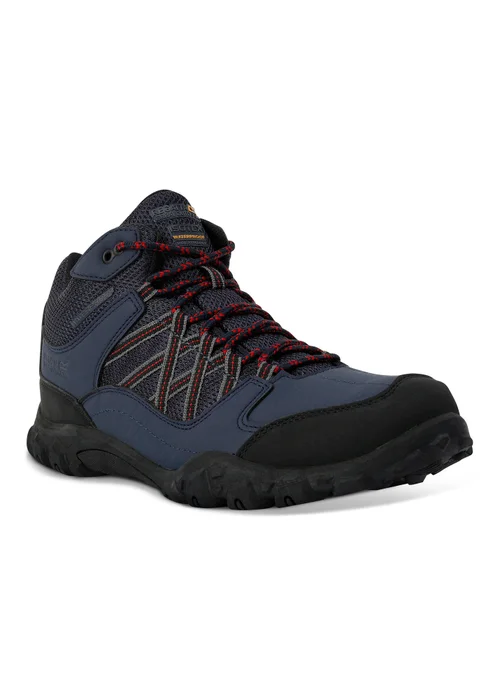 Regatta Navy Rio Red Edgepoint Waterproof Isotex Mid Walking Boots - 7 Image 4