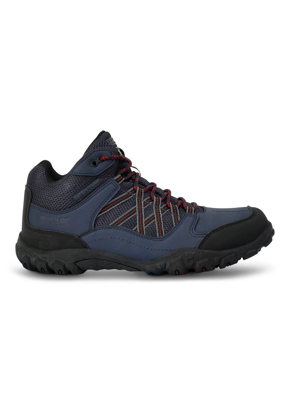 Regatta Navy Rio Red Edgepoint Waterproof Isotex Mid Walking Boots - 7 Image 1