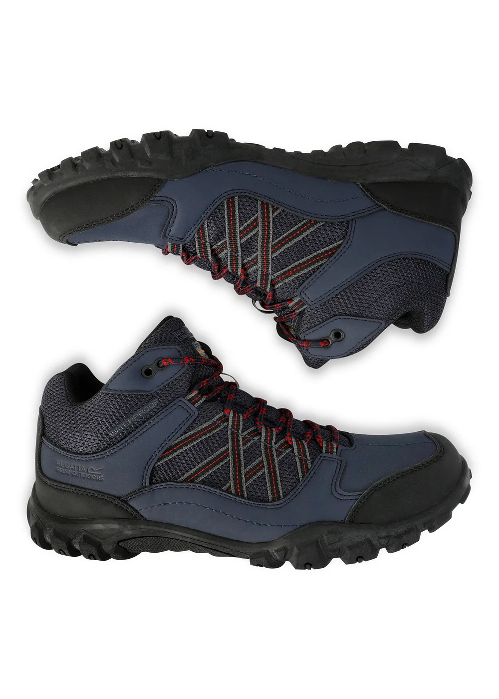 Regatta Navy Rio Red Edgepoint Waterproof Isotex Mid Walking Boots - 7 Image 3