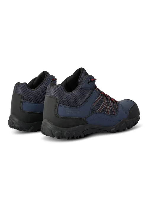 Regatta Navy Rio Red Edgepoint Waterproof Isotex Mid Walking Boots - 7 Image 2