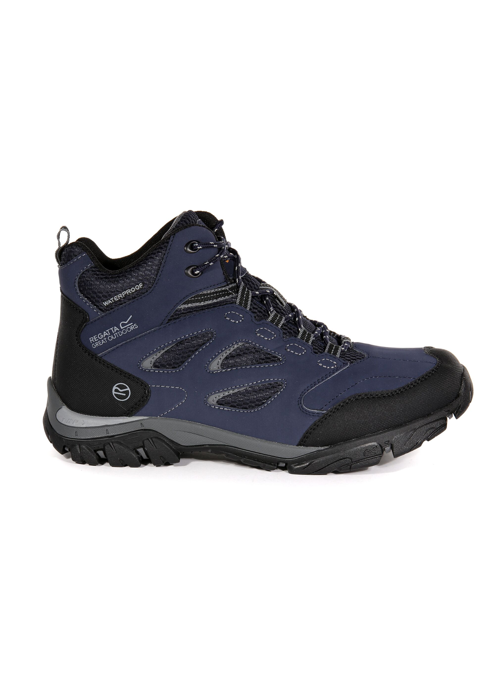 Regatta Navy Granite Holcombe Waterproof Mid Walking Boots - Size 7 Image 1