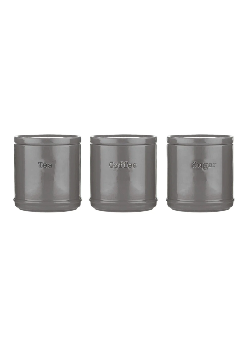 Price & Kensington Accents Tea, Coffee Sugar Set Charcoal - One Size Image 1