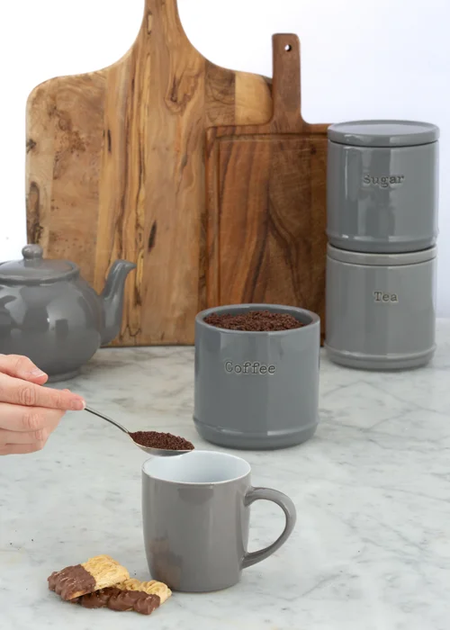 Price & Kensington Accents Tea, Coffee Sugar Set Charcoal - One Size Image 3