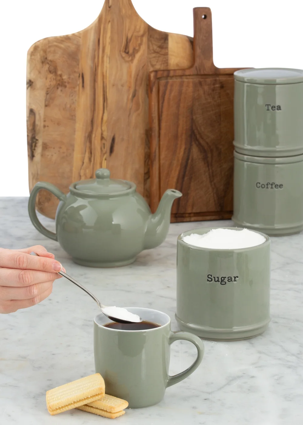 Price & Kensington Accents Tea, Coffee Sugar Set Sage Green - One Size Image 3