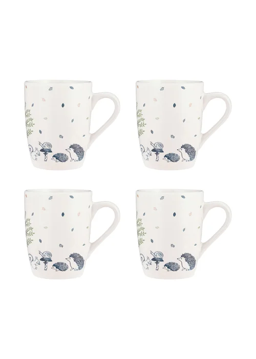 Price & Kensington Woodland Mugs x4 (33cl) - One Size Image 1
