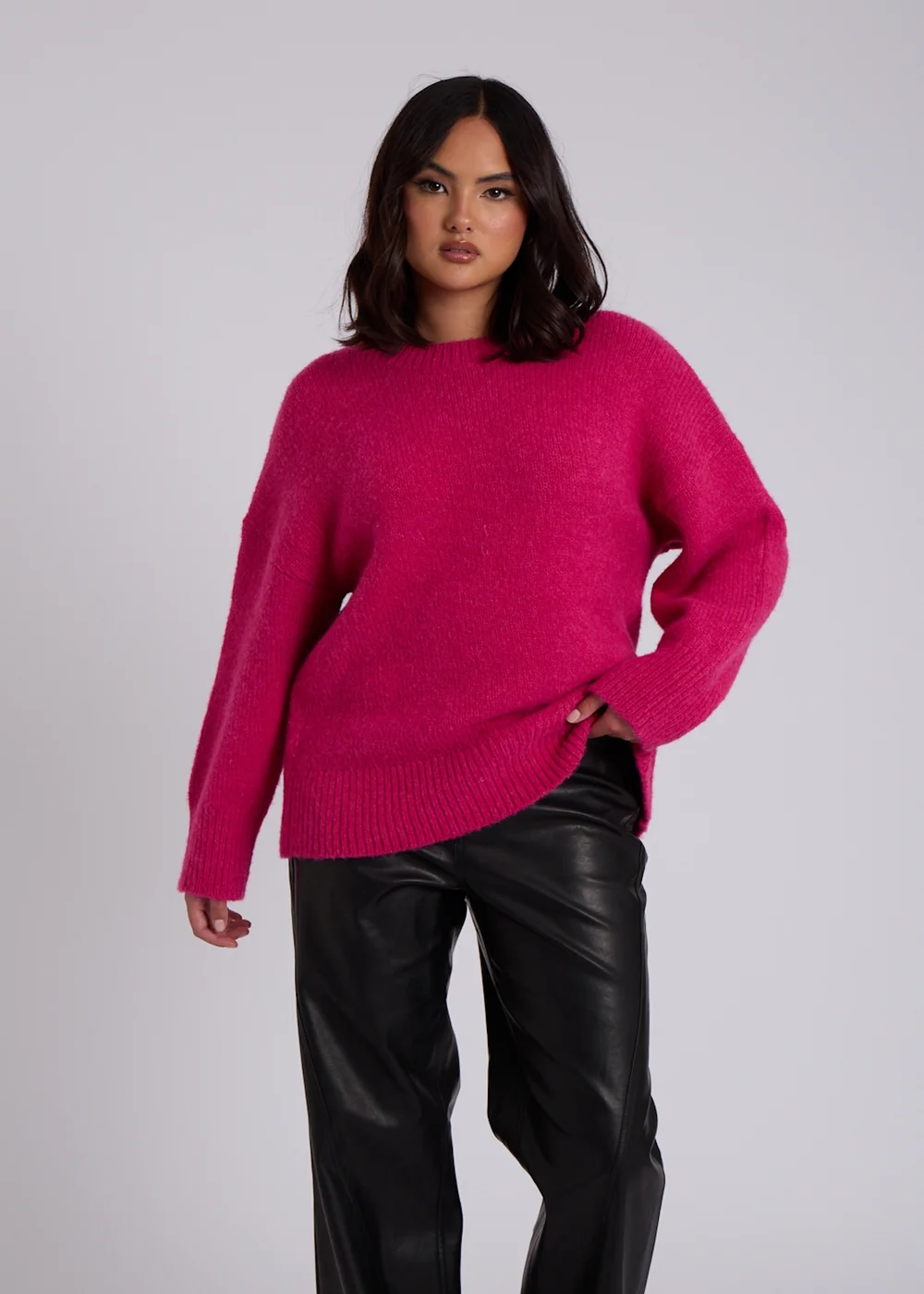 Urban Bliss Pink Wool Blend Jumper - S Image 3