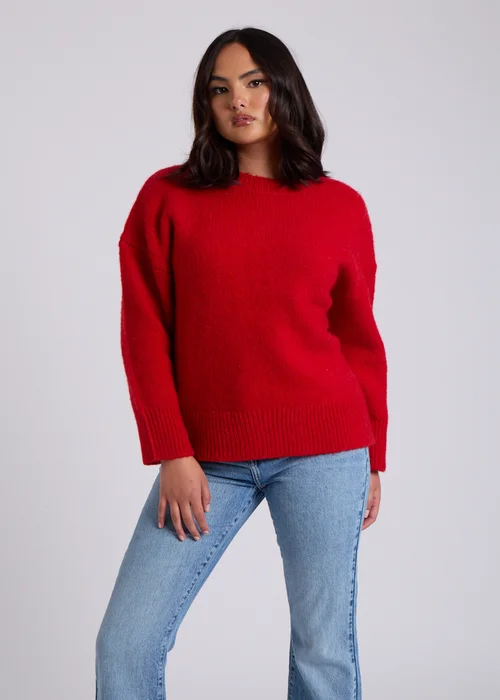 Urban Bliss Red Wool Blend Jumper - Small Image 3