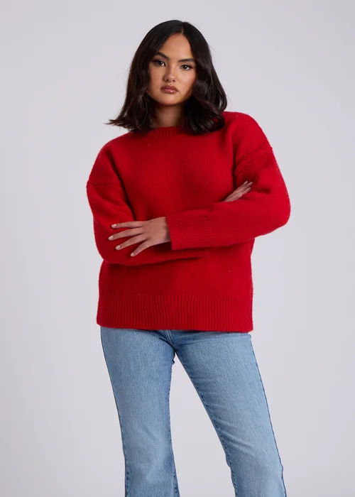 Urban Bliss Red Wool Blend Jumper - Small Image 2