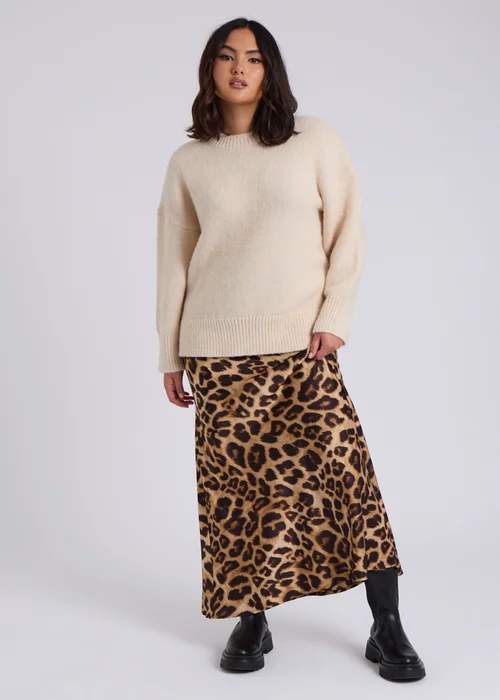 Urban Bliss Cream Wool Blend Crew Neck Jumper - S Image 1