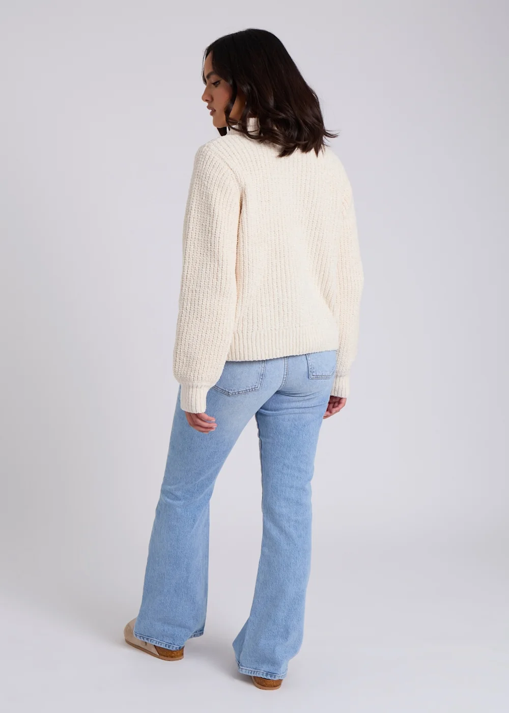 Urban Bliss Cream Chenile Button Jumper - S Image 4