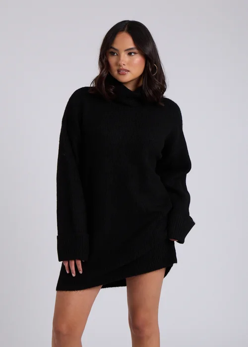Urban Bliss Black Mini Roll Neck Dress - S Image 2