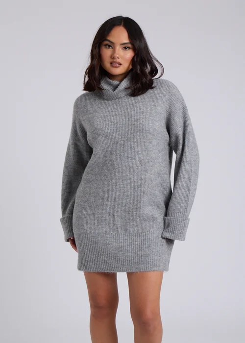 Urban Bliss Grey Mini Roll Neck Dress - S Image 2