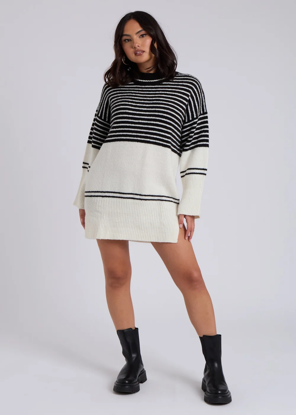 Urban Bliss Black Stripe Mini Dress - S Image 2