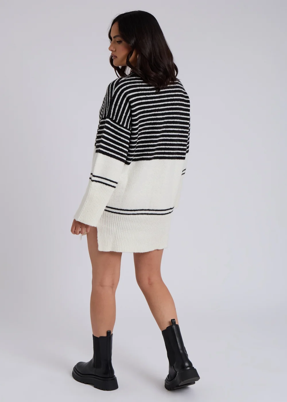 Urban Bliss Black Stripe Mini Dress - S Image 4