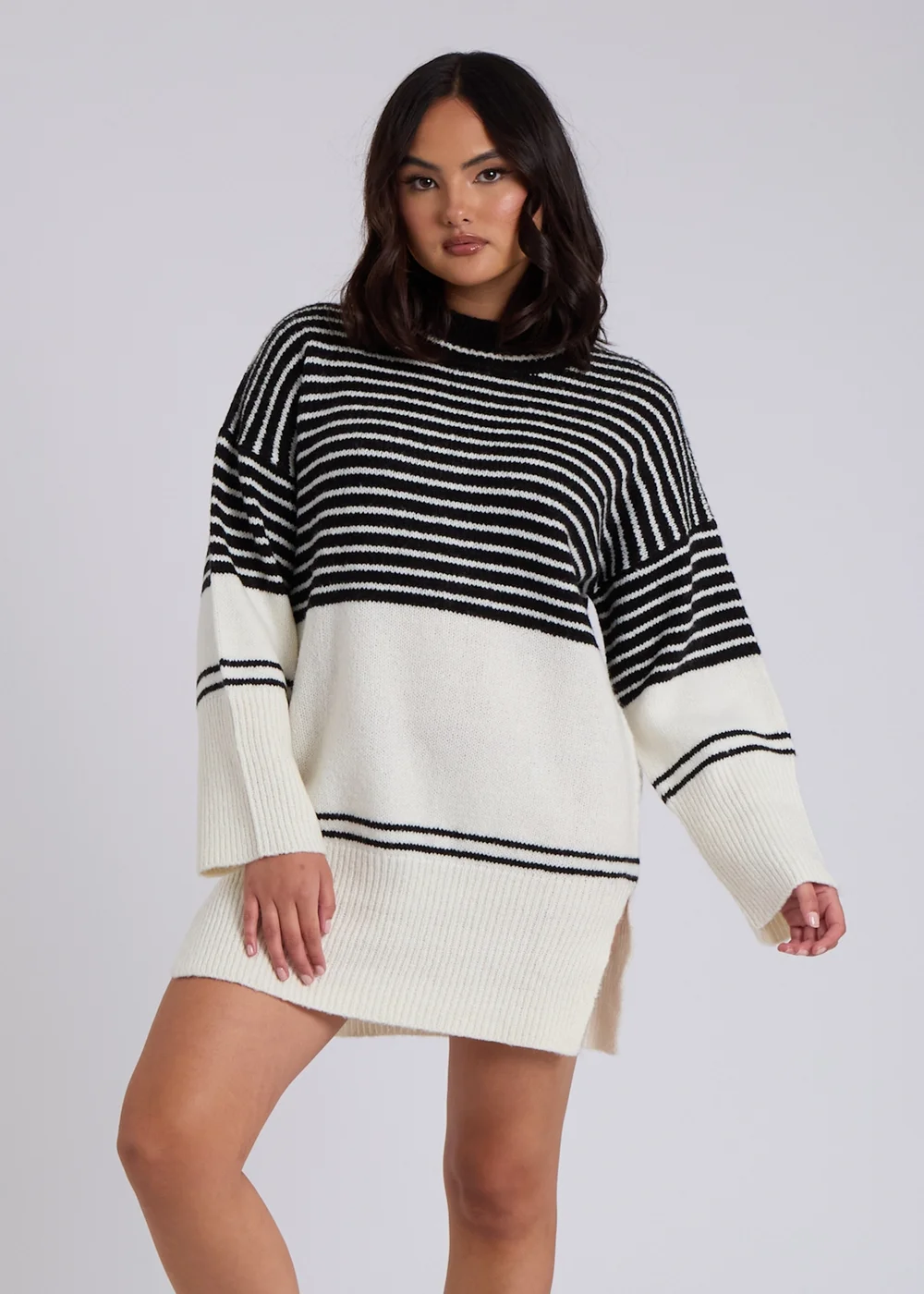 Urban Bliss Black Stripe Mini Dress - S Image 3