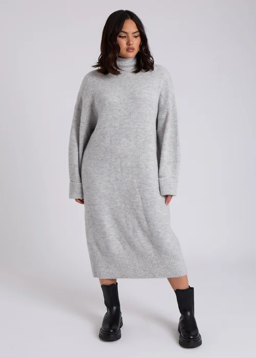 Urban Bliss Black Roll Neck Midi Dress - S Image 2