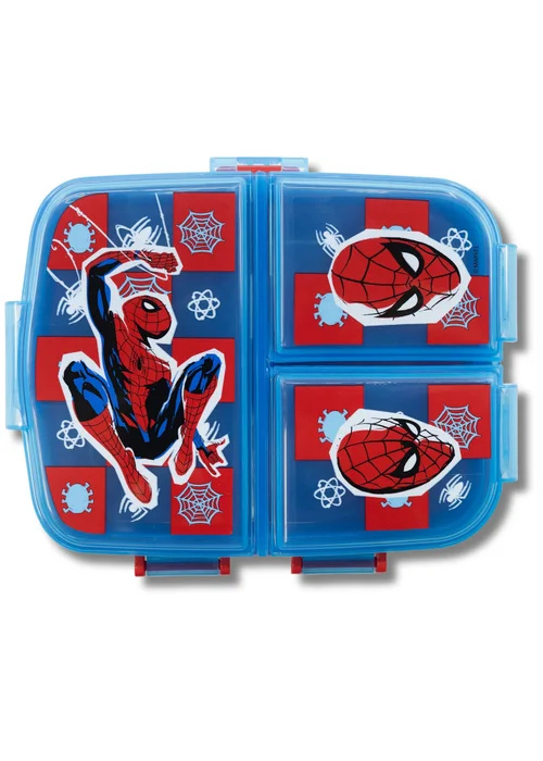 Spiderman Blue XL Lunch Box Set with 3D Bottle - One Size Image 5